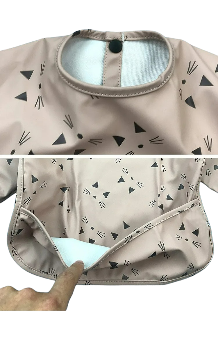 Baby Waterproof Long Sleeves Bibs