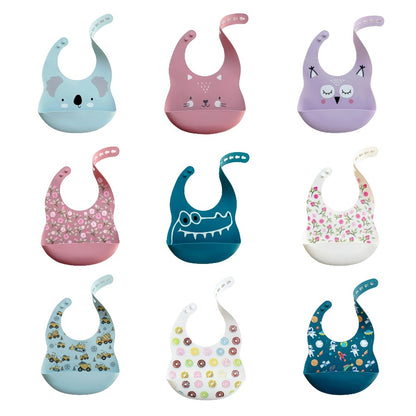 Silicon Baby Bibs - Animals and Flowers