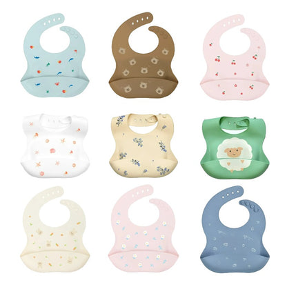 Silicon Baby Bibs - Elegant