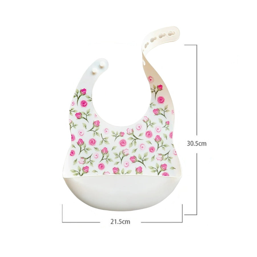 Silicon Baby Bibs - Animals and Flowers