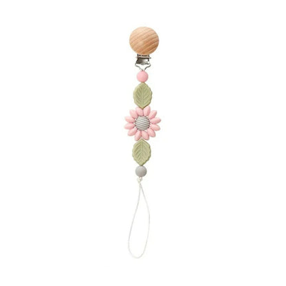 Baby Pacifier Clips - Flowers