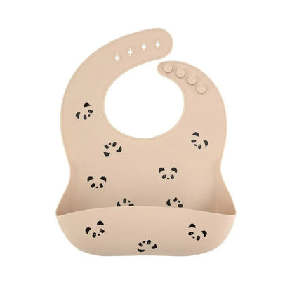 Silicon Baby Bibs - Beige