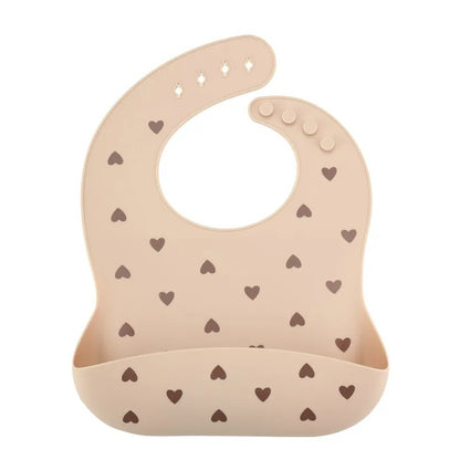 Silicon Baby Bibs - Beige